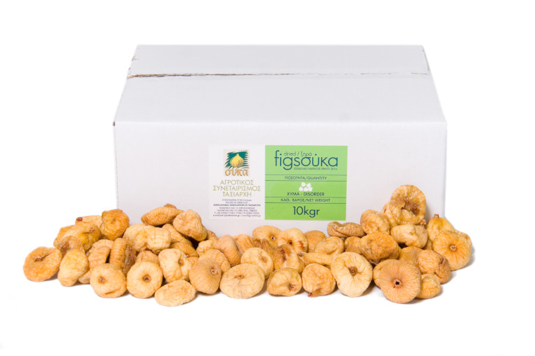 Dried figs from evia in box for wholesale 10kg
